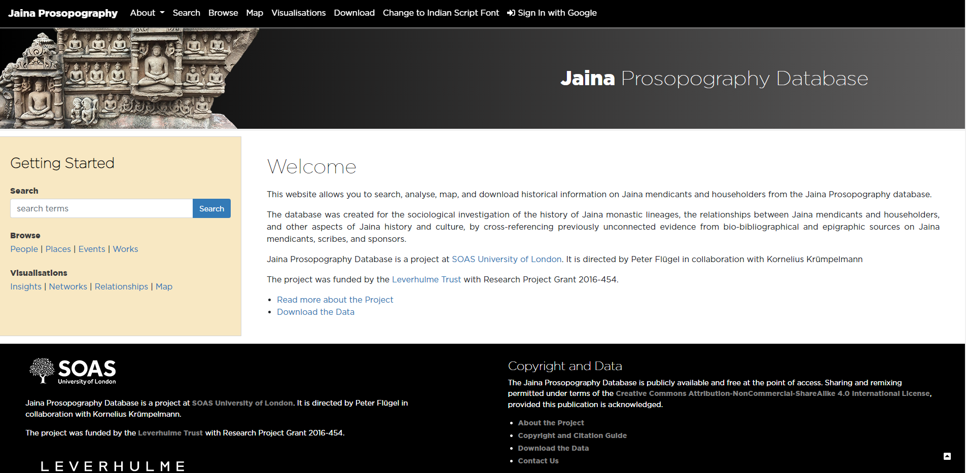 website home page